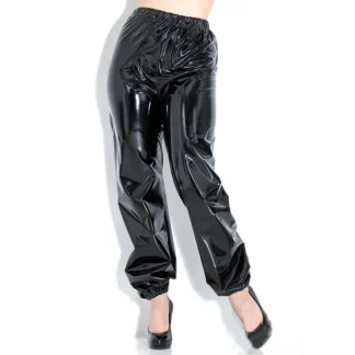 Black Faux Leather Pants