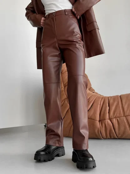 Vintage Faux Leather Pants